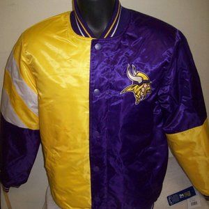 MINNESOTA VIKINGS NFL STARTER 50/50 Snap Down Jacket M, L, XL, 2X